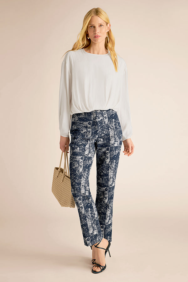 Bali Gathered Blouse - Eco Drape :: Ivory
