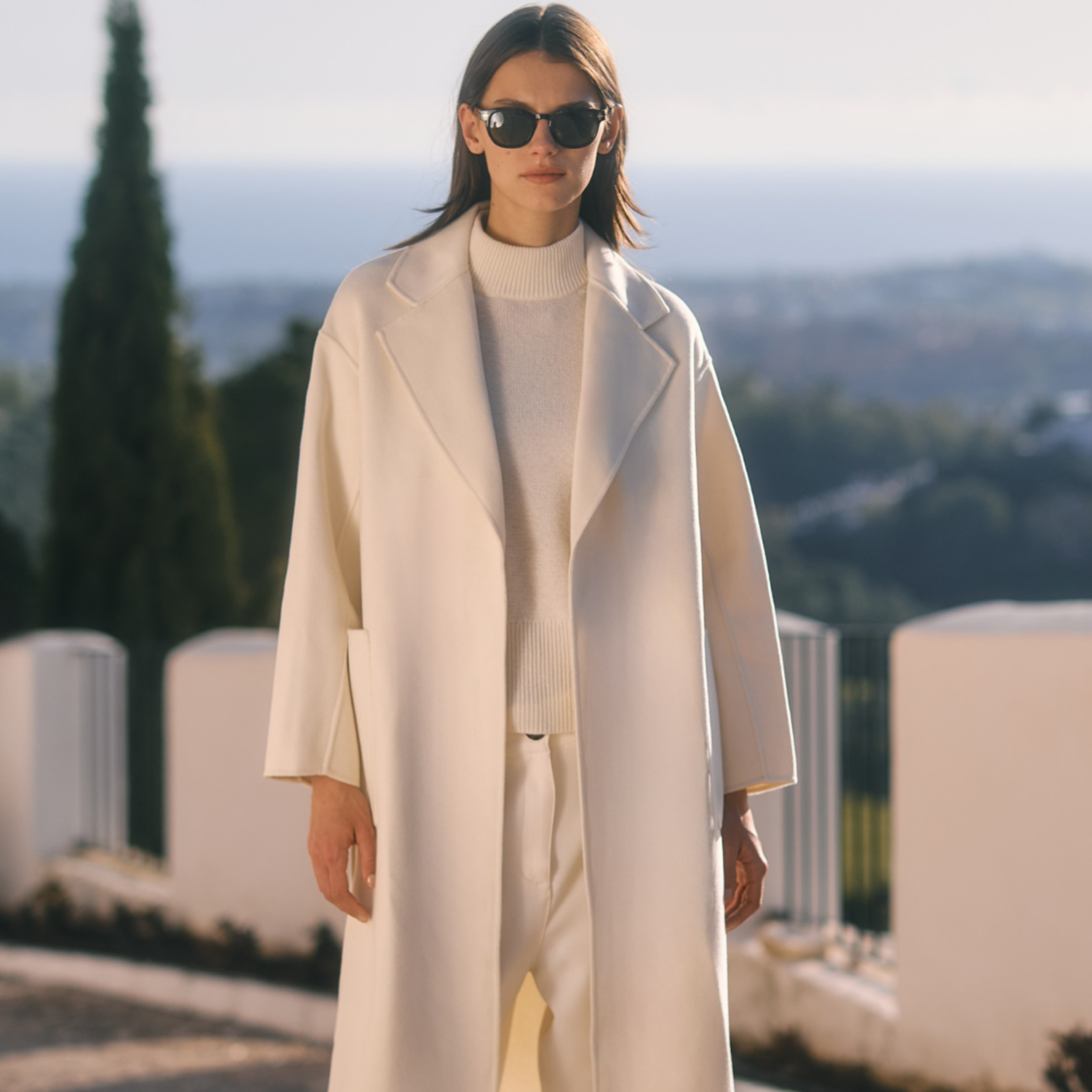 Nonchi Cashmere Coya Coat :: Angel White