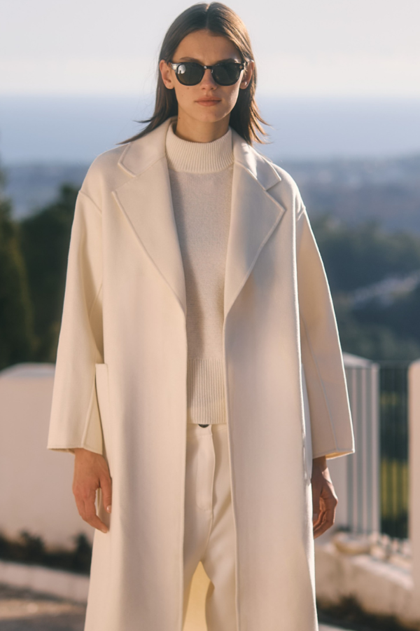 Nonchi Cashmere Coya Coat :: Angel White