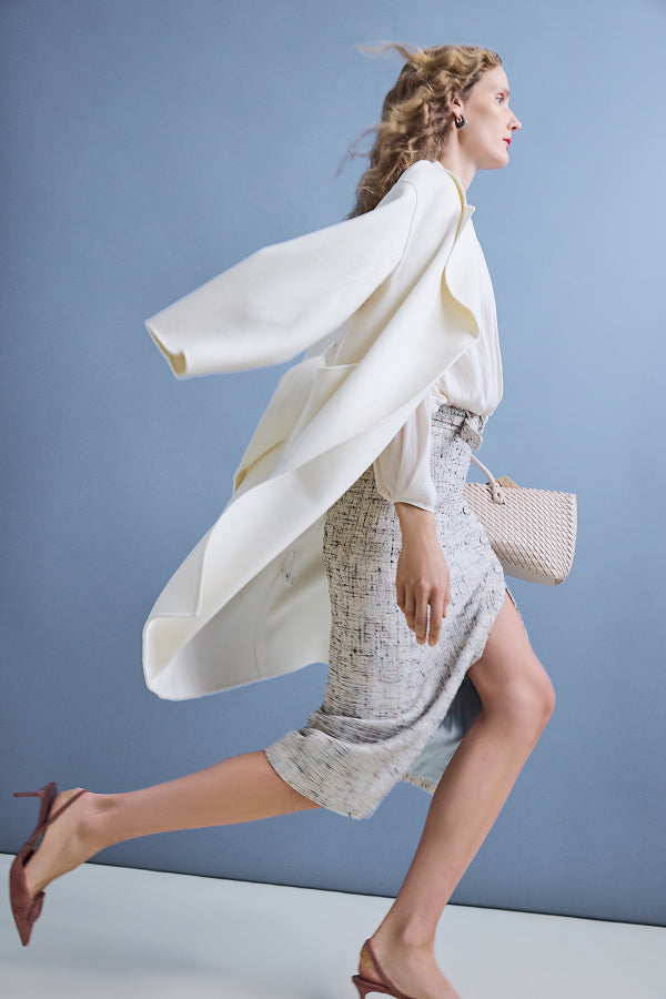 Bali Gathered Blouse - Eco Drape :: Ivory