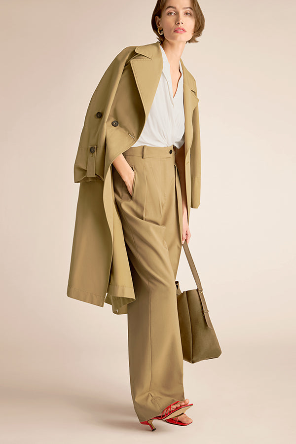 Halia Camp Collar Shirt - Eco Drape :: Ivory