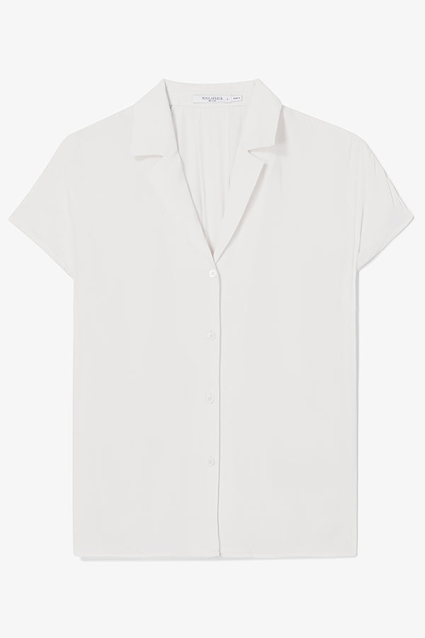 Halia Camp Collar Shirt - Eco Drape :: Ivory