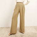 Bia Pleated Trouser - Air Twill :: Macaroon